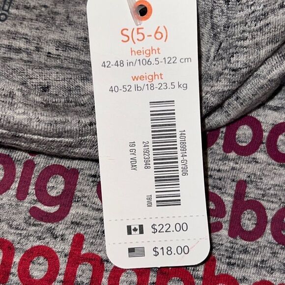 Gymboree Girls Gray Love Short Sleeve Graphic T-Shirt Valentines Day Small NWT - Picture 5 of 7